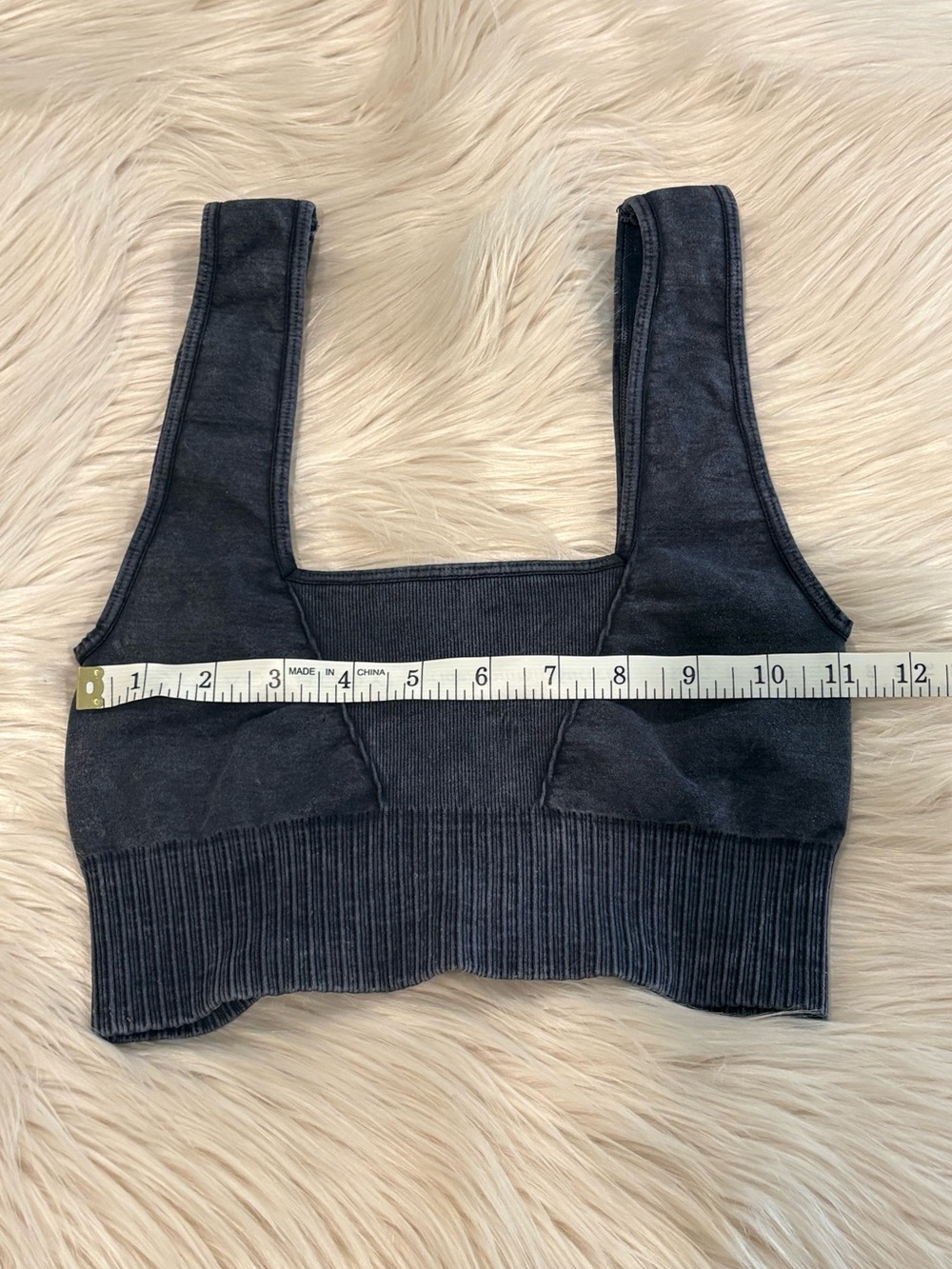 FREE PEOPLE Good Karma Square Neck Bra Crop Top XS/S - Picture 9 of 10